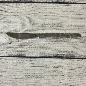 Vintage TWA Airline Stainless Steel Basketweave Table Knife 7"